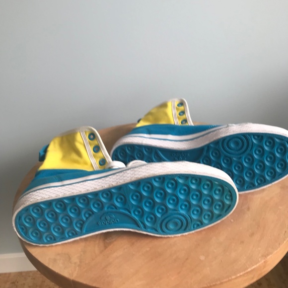 Rare Adidas Honey Blue and Yellow Women's high tops - Picture 4 of 4